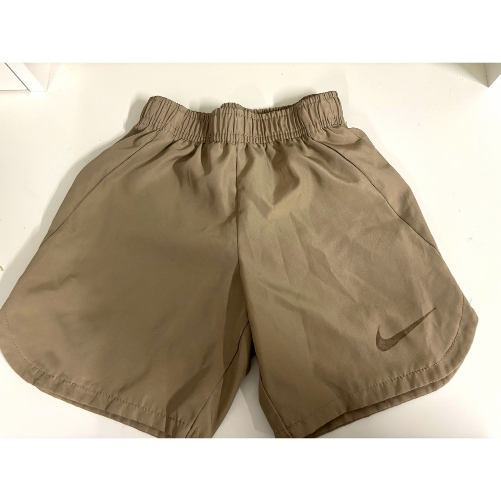 Nike Dri-FIT Girl Athletic Shorts Size 4 6" Inseam Beige